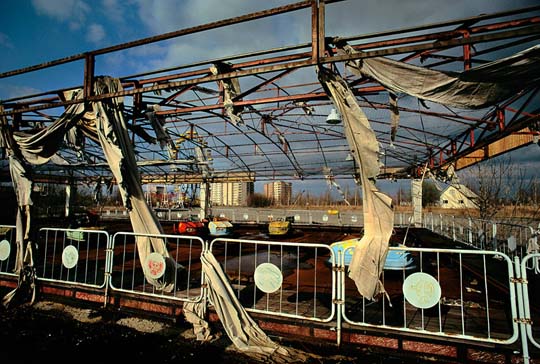 заброшенный город - после Чернобыльской аварии