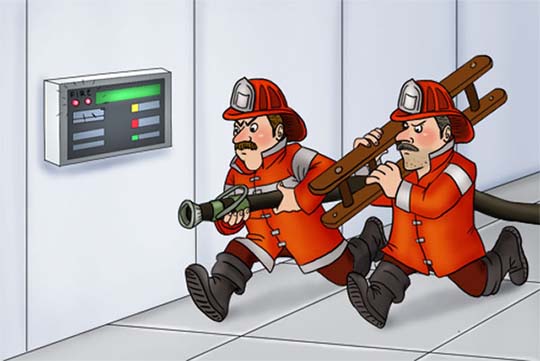 как действовать при срабатывании пожарной сигнализации