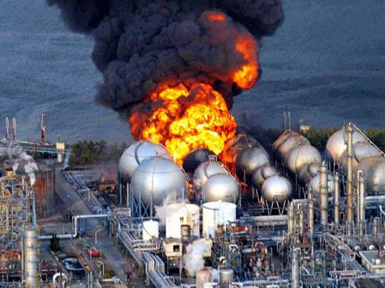 пожар на четвертом энергоблоке АЭС Фукусима-1